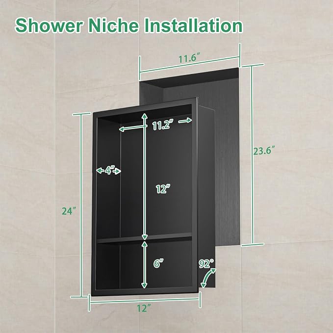 SaniteModar Shower Niche, Stainless Steel Niche - Image 2