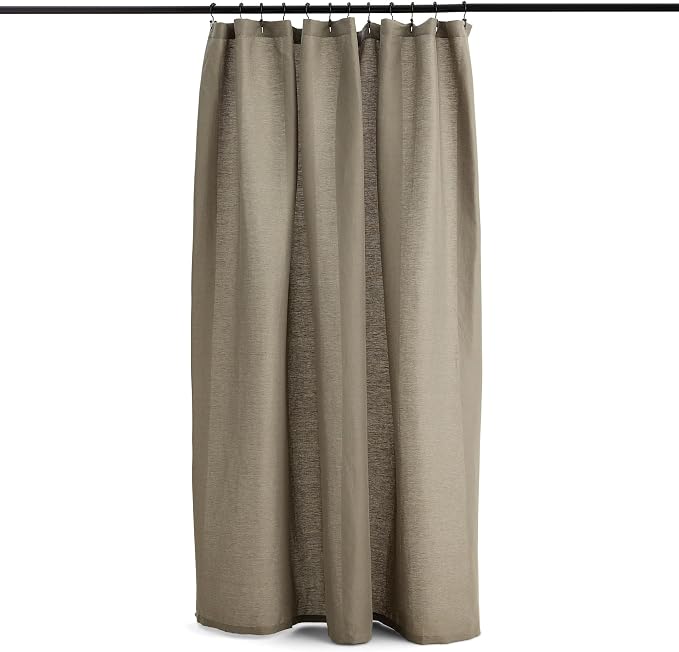 Preston Lane Stonebridge Linen Cotton Shower Curtain, Fabric Bathroom Curtain by PrestonLane