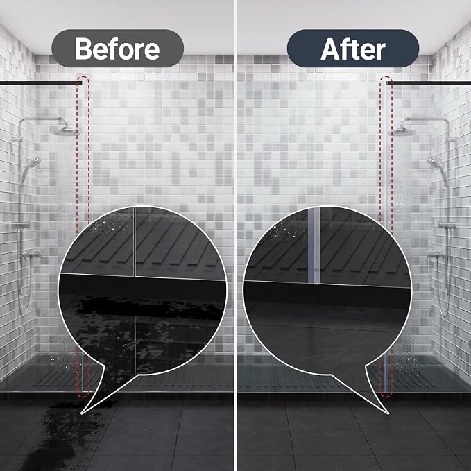 AmazerBath Shower Door Side Seal Strip, Frameless Glass Shower Door Seal Strip - Image 4