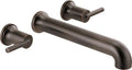 Delta Wall Mount Bathroom Faucet 3 Hole, Oil Rubbed Bronze Bathroom Sink Faucet by DeltaFaucet