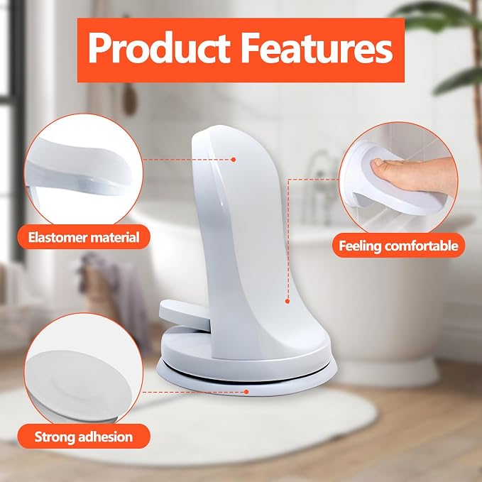 Shower Step - Shower Foot Rest for Shaving Legs, No-Hole Design, Strong Suction - Image 3