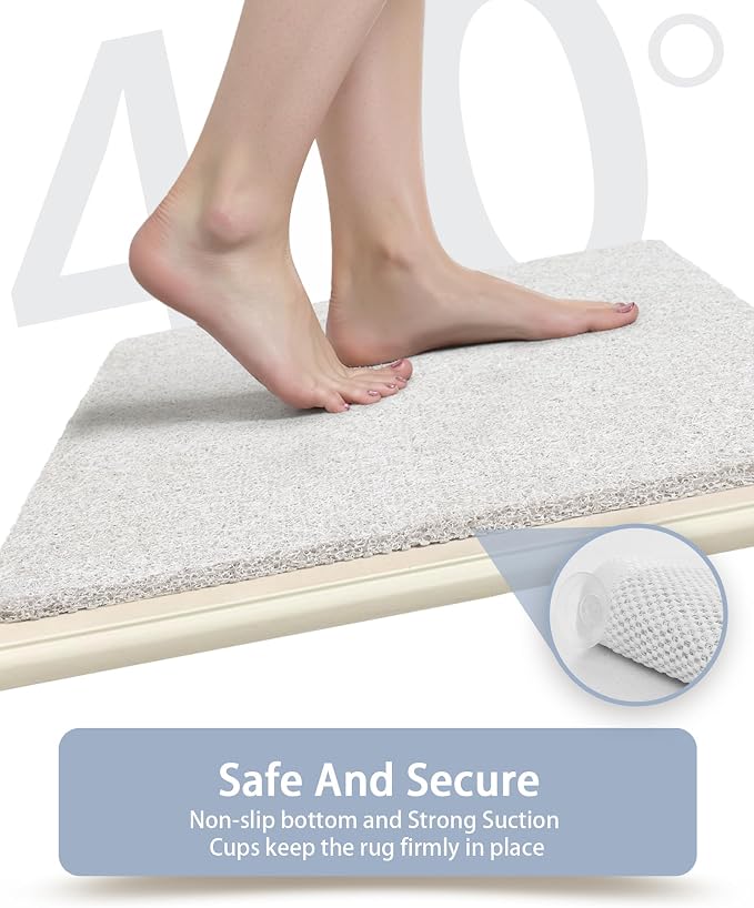 Mecko Non Slip Shower Mats, 17x30 Inch, Anti-Slip Bathtub Mats - Image 5