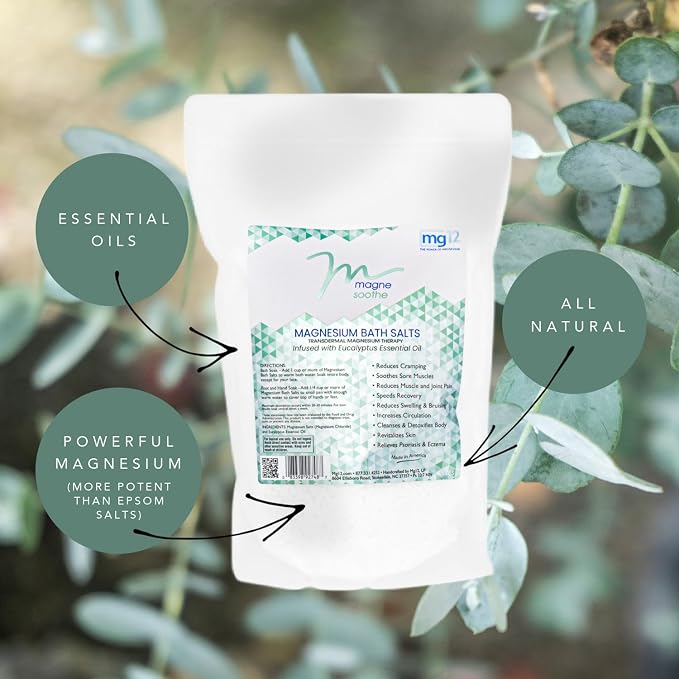 2.2lb MagneSoothe Eucalyptus Magnesium Bath Salt - Image 3
