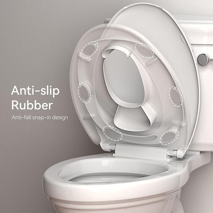 R&T Potty Training Seat for Boys and Girls, Fits Elongated Toilets, Anti-Slip - Image 4