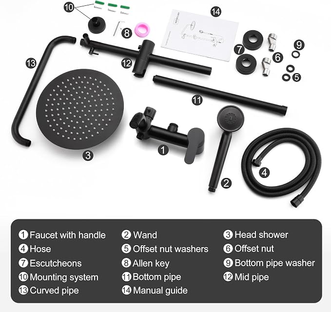 Shower Faucet - Shower Faucets Sets Complete, Shower System - Outdoor Shower - Image 9