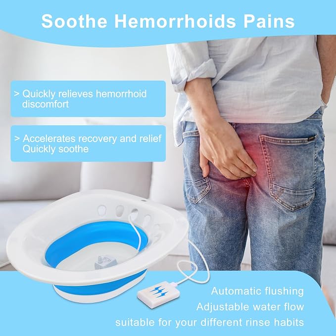Electric Sitz Bath, Sitz Bath for Hemorrhoids, Sitz Bath for Toilet Seat - Image 2