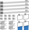 20-Pieces Brushed Nickel Bathroom Hardware Set, 24 Inch Bath Towel Bar Set by STWWO
