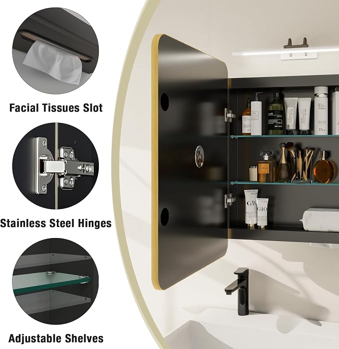 Rectangle Bathroom Medicine Cabinet - Image 7