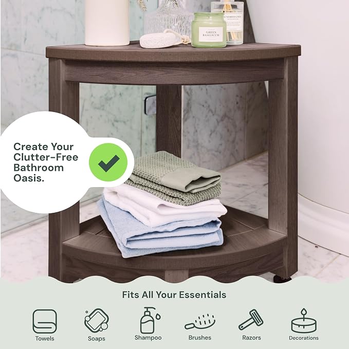 Corner Shower Stool - Image 8