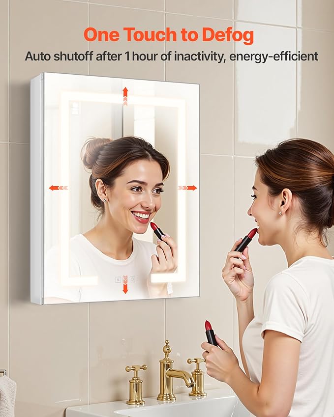 VEVOR Lighted Medicine Cabinet - Image 4