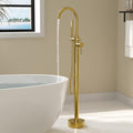 Freestanding Bathtub Faucet, Floor Mount Bathtub Faucet by FocusonKitchenBathroom