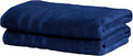 Mosobam Luxury Turkish Set of 2 Bath Towels 30X58 Navy Blue 700 GSM Bamboo by Mosobam