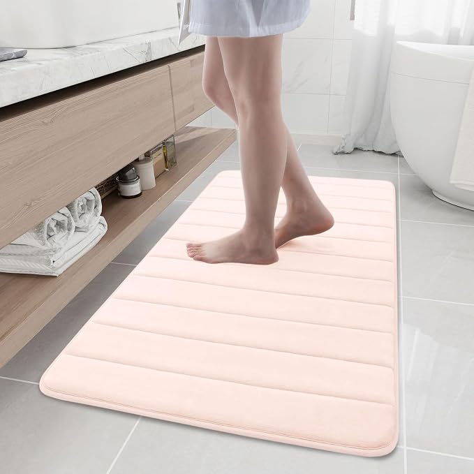 Buganda Memory Foam Bath Mat, Ultra Soft and Non-Slip Bathroom Rugs, Water by Buganda