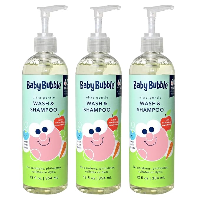 Mr. Bubble Baby Bubble Ultra Gentle Body Wash & Shampoo, Sweet Violet Clouds by MrBubble