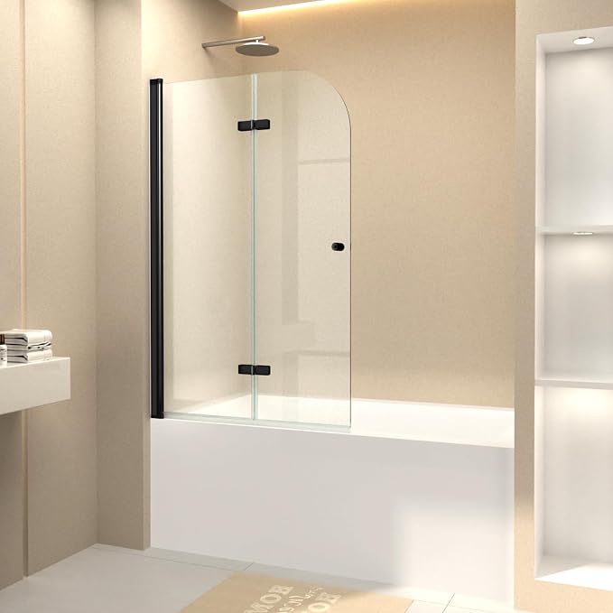 CKB Pivot Tub Shower Door, 35“ W × 55” H, 1/4" SGCC Tempered Glass - Image 9