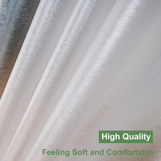 UFRIDAY Extra Long Shower Curtain Liner 84 inch, Heavy Duty White EVA 3D - Image 4