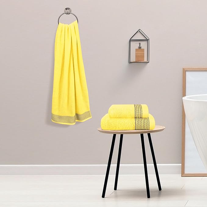 Belizzi Home Ultra Soft 3 Pack Cotton Towel Set, Contains a Bath Towel 28x55 - Image 3