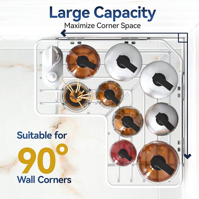 YASONIC Corner Shower Caddy, No Drilling Shower Shelf - Image 5