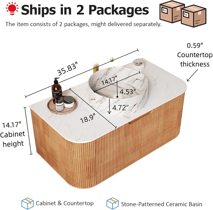 36" Floating Bathroom Vanity - Image 2