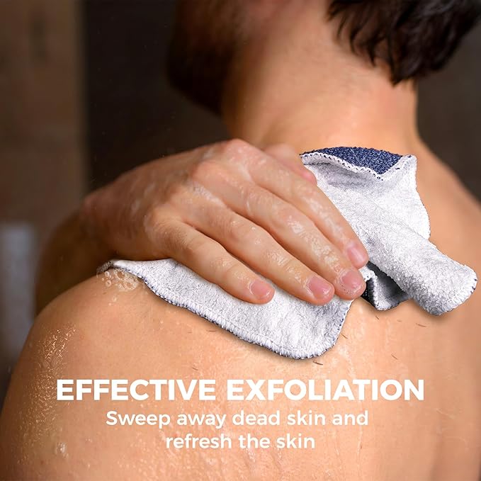 ZOMCHI Exfoliating Wash Cloths for Face and Body, Dual Sided Scrub Bath Cloth - Image 3