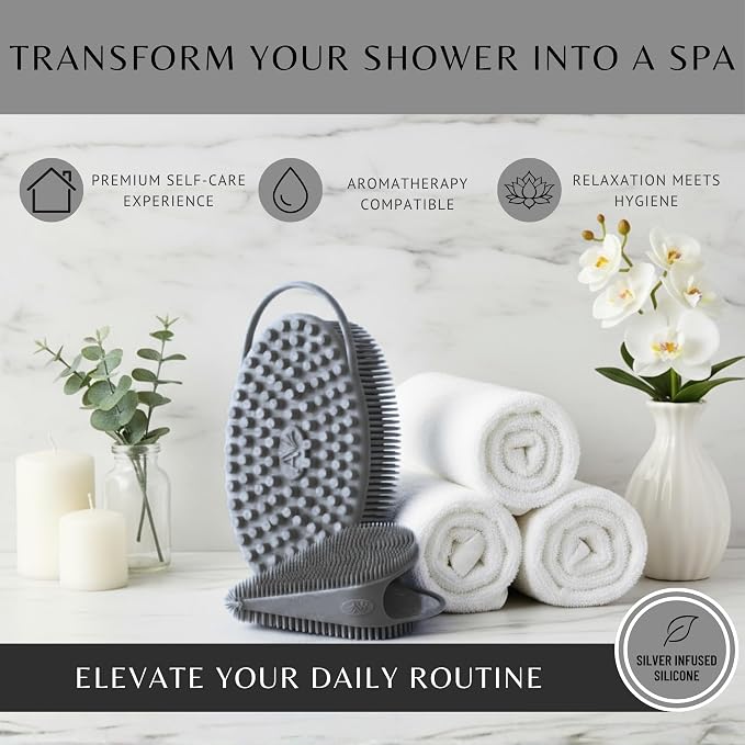 Silver Infused Body Face Scrubber Set - Image 7