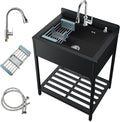 33inch Stainless Steel Freestanding Utility Sink by Unknown