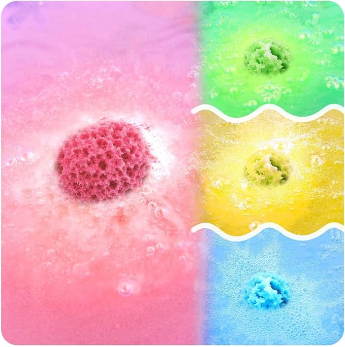 Bath Bombs Gift Set Large 12 PCS 2.8oz Organic Natural Essential Oils, Relax - Image 3