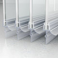 Frameless Shower Door Bottom Seal, Stop Shower Leaks and Create a Water Barrier by Foskbaths