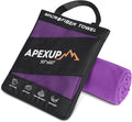 APEXUP Microfiber Travel Towel, Ultra Absorbent Quick Dry Towels, Lightweight by APEXUP