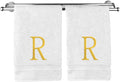Monogrammed Hand Towel, Personalized Initial Gift, Extra Absorbent 100% Turkish by BareCotton