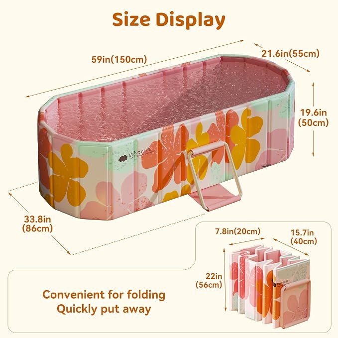 Portable Foldable Bathtub, Freestanding Bathtub No Installation, Bathroom SPA - Image 9