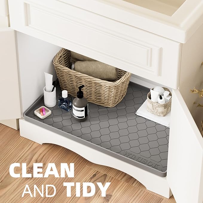 Silicone Under Sink Mat 34" x 22", kitchen Essentials and Gadgets, Shelf liner - Image 4