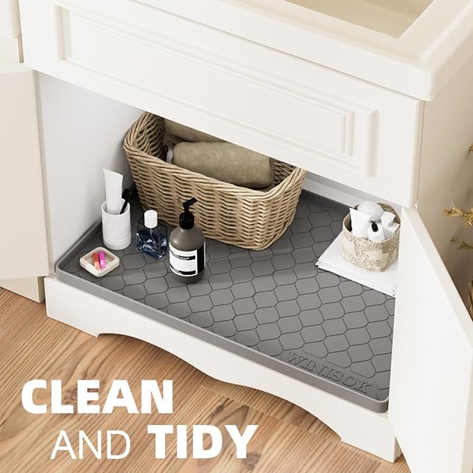 Silicone Under Sink Mat 28" x 22", kitchen Essentials and Gadgets, Shelf liner - Image 4