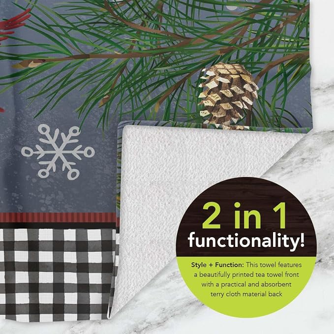 Briarwood Lane Smiling Snowman Cotton Hand Towel - Image 3