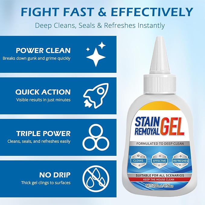 Mold Stain Remover Gel, Heavy Duty Gel Cleaner, Washing Machine Use -Easy - Image 4