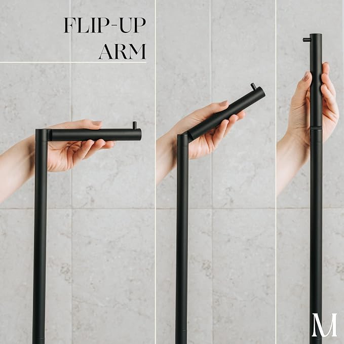 Marmolux Acc - Free Standing Toilet Paper Holder 1pc - Bathroom Storage - Image 3