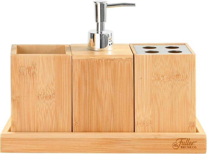 Fuller’s Bamboo Bathroom Counter Set – Eco-Friendly & Water-Resistant Sink - Image 6