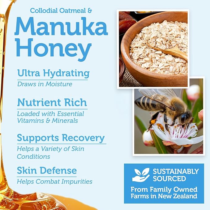 Eczema Cream with Manuka Honey & Colloidal Oatmeal – Extra Strength Anti Itch - Image 6