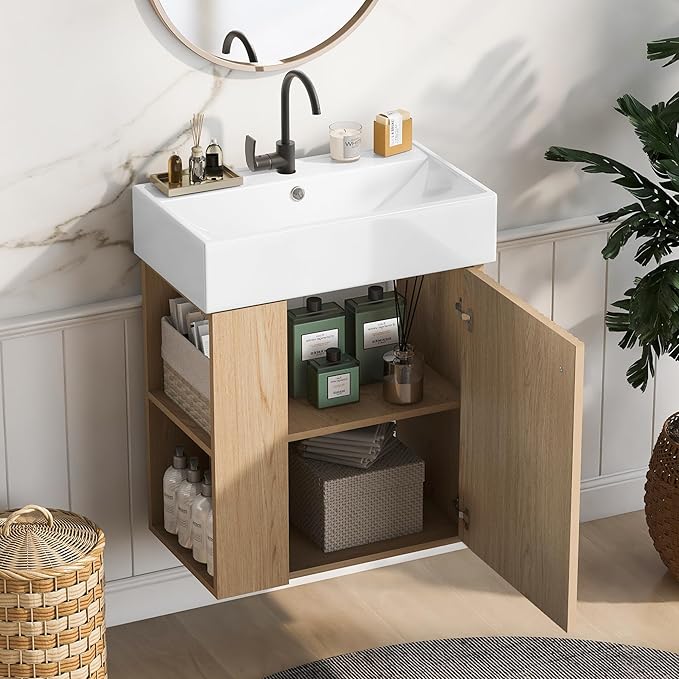 Merax Floating Bathroom Vanity - Image 5
