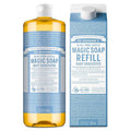 Dr. Bronner's Pure-Castile Liquid Magic Soap Bottle & Refill Carton by DrBronners
