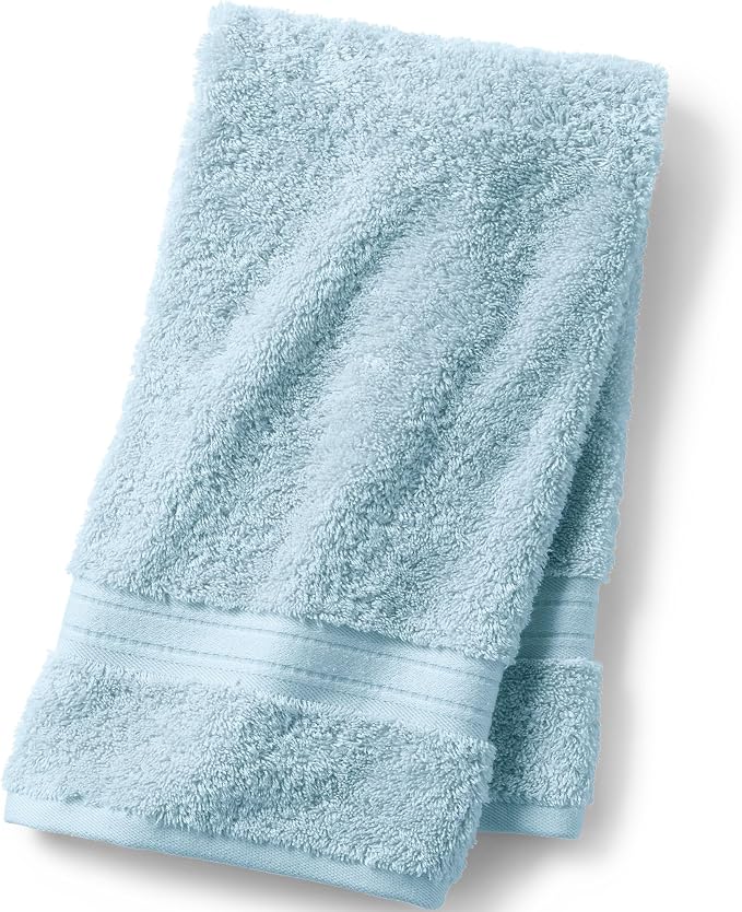 Lands' End Supima Towel Dusty Blue Bath- Hand Towel by LandsEnd