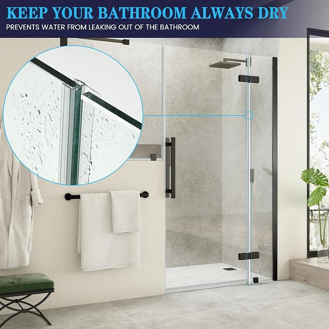 Bathroom Shower Door Seal Strip, PVC Transparent Shower Door Seal Strip - Image 7