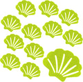 30 Pcs Non Slip Bathtub Stickers Green Adhesive Decals Sea Shell Shape Shower by Coufce