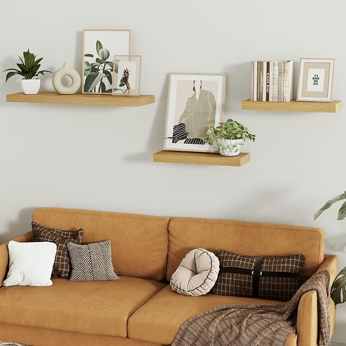 Vivelove Floating Shelves for Wall Mounted, 16 inchs Shelf for Small Bathroom - Image 7