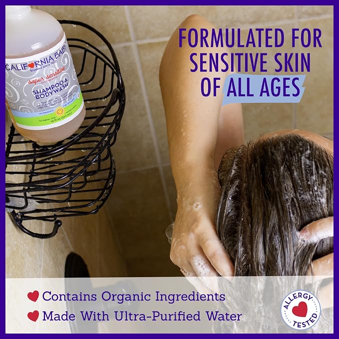 California Baby Super Sensitive Baby Shampoo and Body Wash | 100% Plant-Based | - Image 6