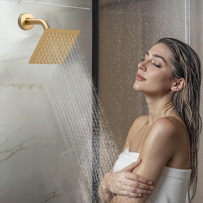 VEVOR Shower Faucet Set, 12 Inch Thermostatic Ceiling Mount Rainfall Shower - Image 8