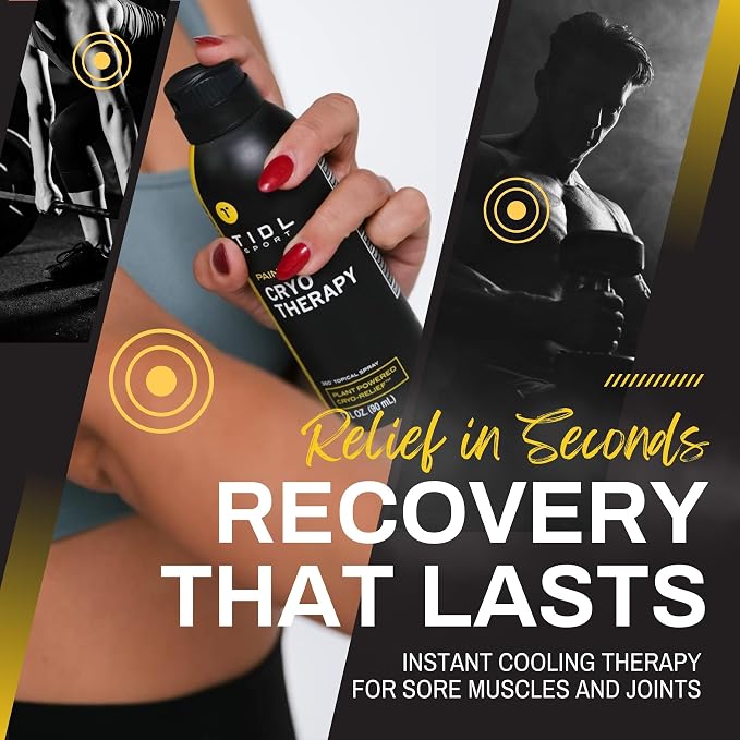 TIDL Cryotherapy Pain Relief Spray, 3 Oz Targeted Neck Pain, Joint & Muscle - Image 4