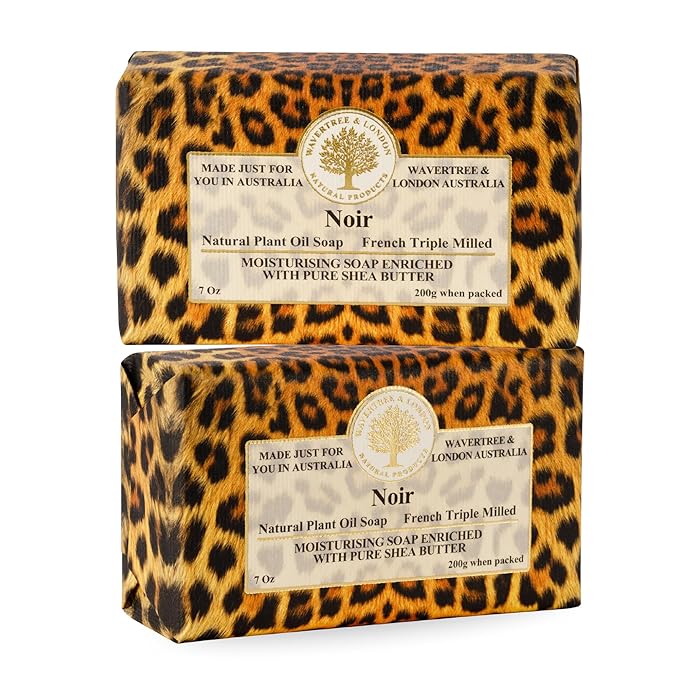 Wavertree & London Noir Scented Natural Soap, 7oz Moisturizing French Triple by AustralianNaturalSoap