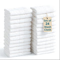 Casa Platino 100% Cotton Washcloths 24 Pack by CasaPlatino