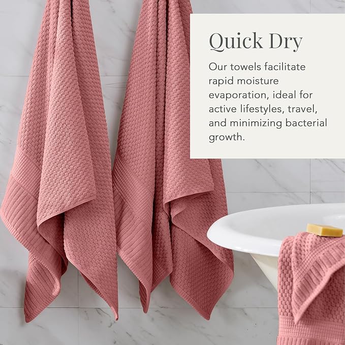 NY Loft 100% Cotton Hand Towel 6 Pack Hand Towel Set | Super Soft & Absorbent - Image 3
